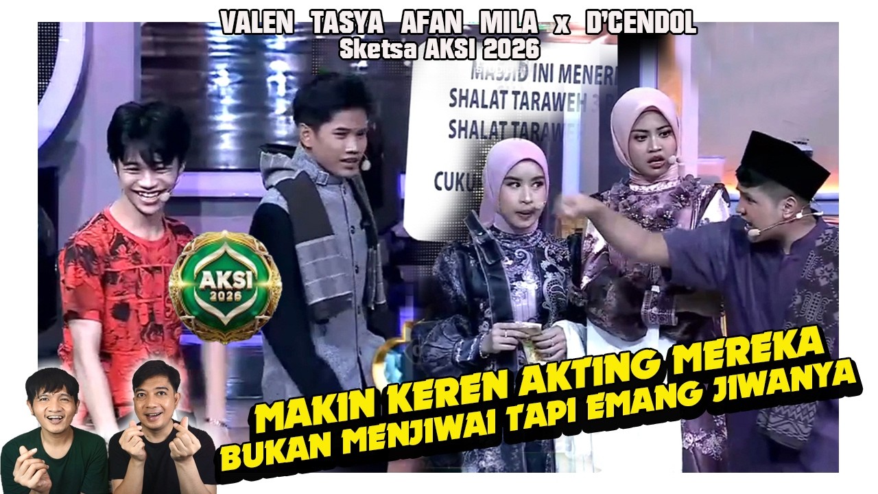 OW... Valen cuma jadi imam Mila Ini sketsa apa nyata ya