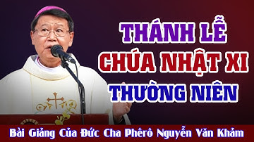 THÁNH LỄ CHÚA NHẬT XI THƯỜNG NIÊN - BÀI GIẢNG CỦA ĐỨC CHA PHÊRÔ NGUYỄN VĂN KHẢM