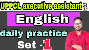 uppcl executive assistant english test 1 | uppcl tg2 english test 1