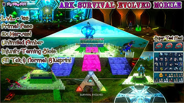 Ark Mobile Best Save Data 📂Primal Pass 💎4x Harvest🔥All Skins🔥Inf Dino Taming Slots🔥Ark 3.0