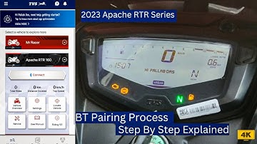 2023 Apache RTR Bluetooth Connectivity |  Process to Connect Smartphone | TVS Apache 160 4v