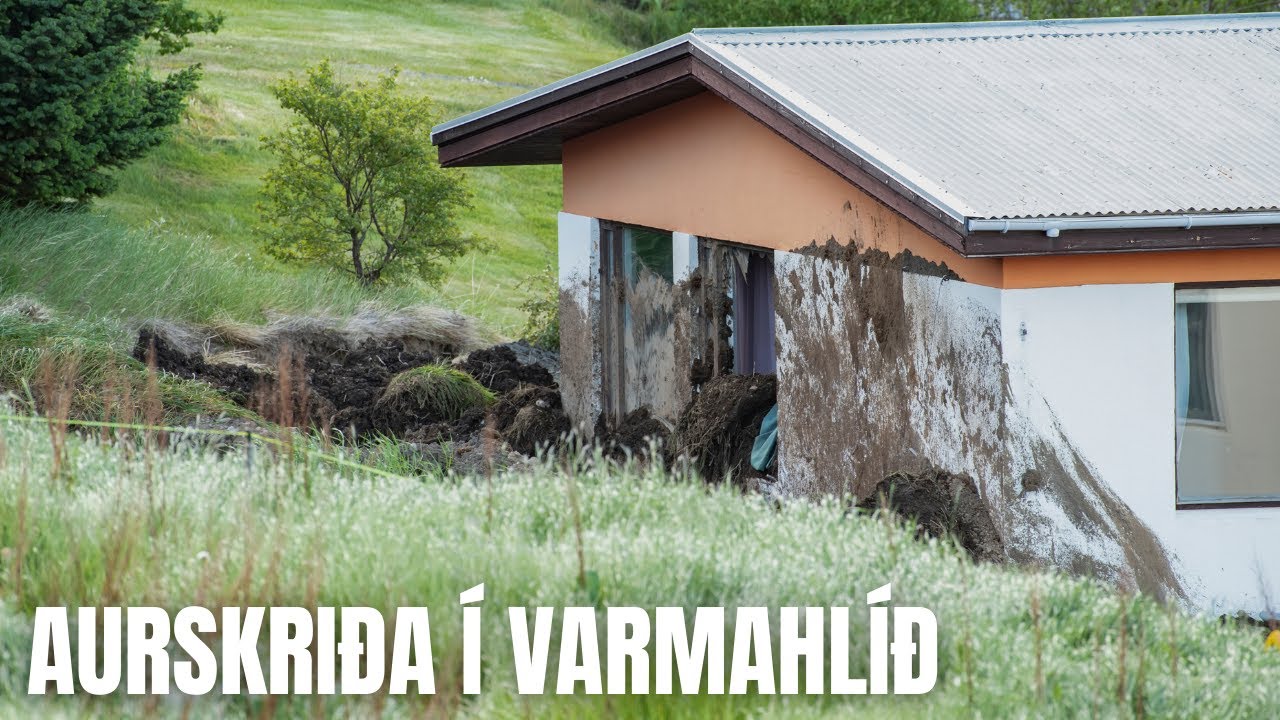 Aurskriða í Varmahlíð - 29 Júní 2021 — Varmahlíð — video poster
