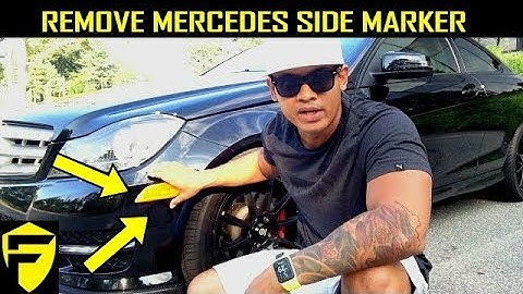 REMOVE & INSTALL SIDE MARKERS REFLECTORS MERCEDES C250 C300