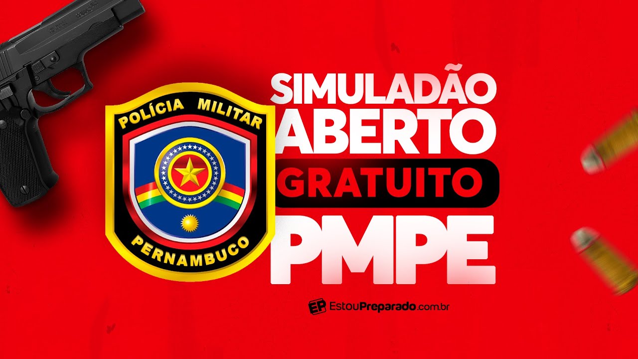 🔴RESOLUÇÃO DO SIMULADÃO ABERTO E GRATUITO PMPE 2026