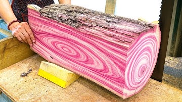 The Terrifying Transformation Of A Log! The Abstract Breath Of Woodturning Art Is Here