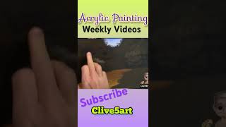 Easy to paint lessons #clive5art #acrylicpainting #acrylictechniques