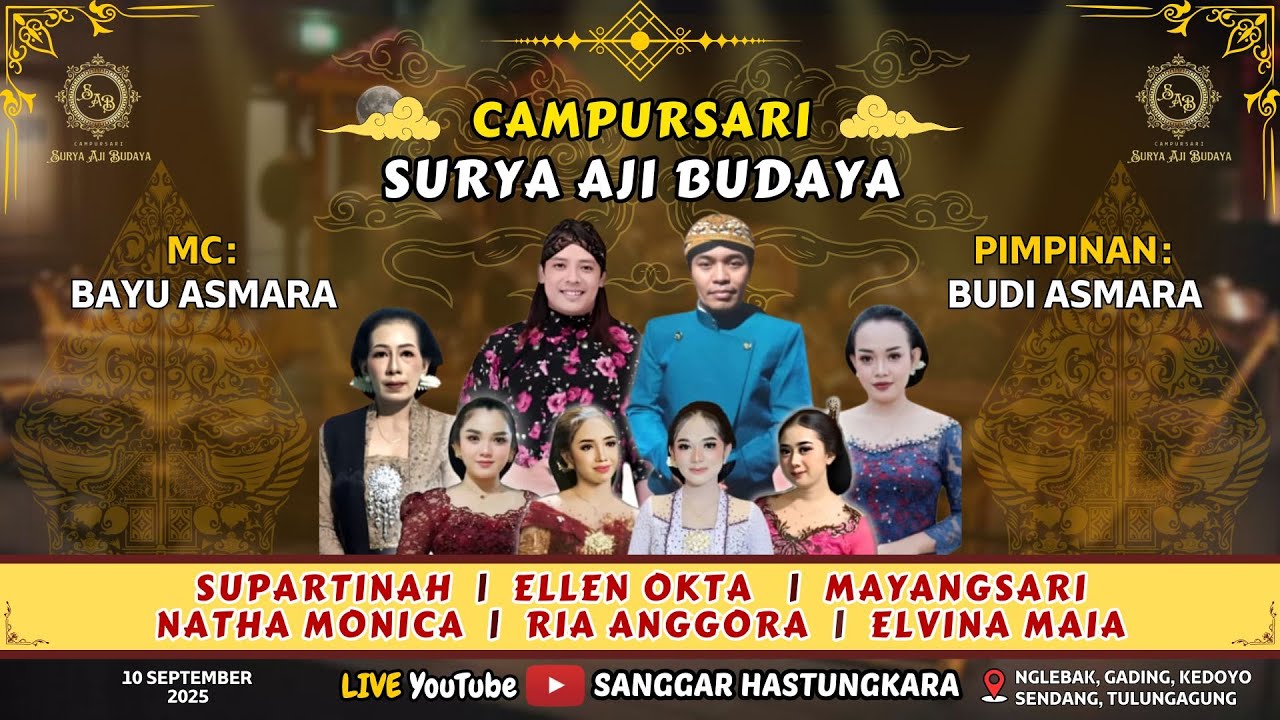 🟢 #LIVE CAMPURSARI SURYA AJI BUDAYA, MONICA | MAYANG | ELEN | ELVINA | RIA | SUPARTINAH, BAYU ASMARA