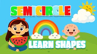 Semicircle shape | Learn with Remi, Mimi and Leo | Educational Videos for Toddlers & Preschoolers