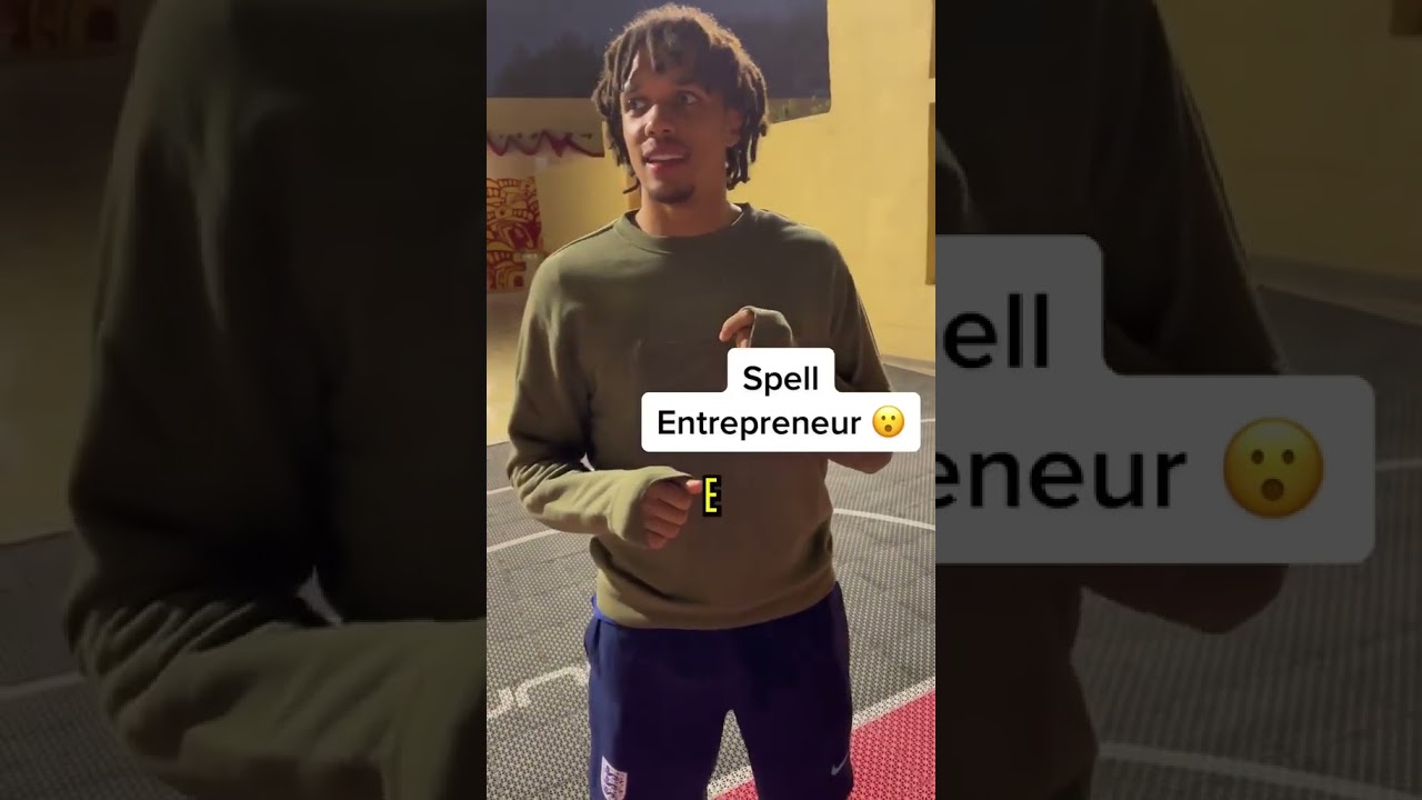 Bukayo Saka testing Trent Alexander-Arnold’s spelling 😂 (via BukayoSaka/IG)