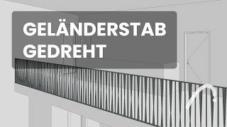ARCHICAD Tutorial | Geländerstab gedreht