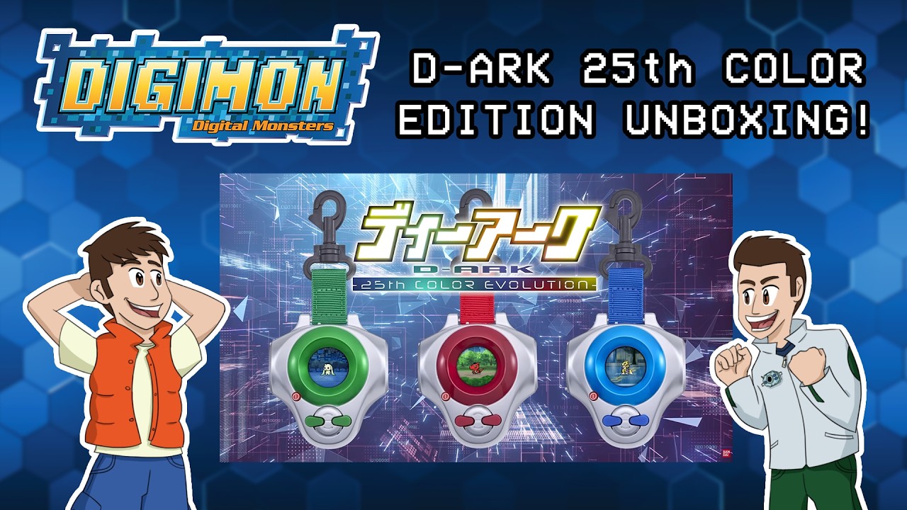 Digimon D-Ark 25th Color Evolution Unboxing - YouTube