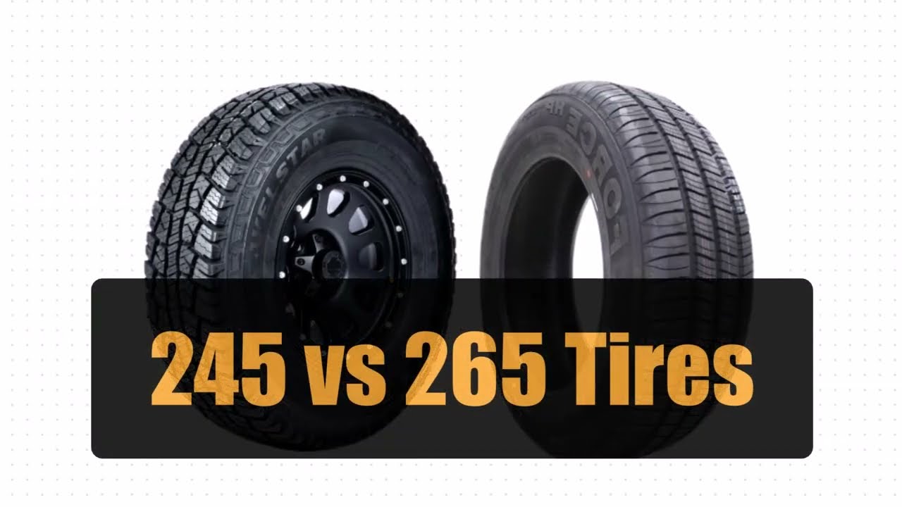 245 vs 265 Tires - YouTube