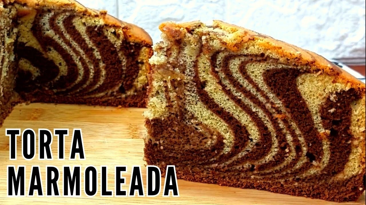 🛑TORTA MARMOLEADA / Muy Fácil y Esponjosa!!