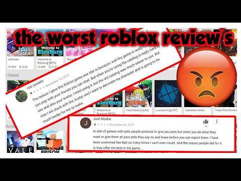 reading dumb roblox reviews by kids youtube