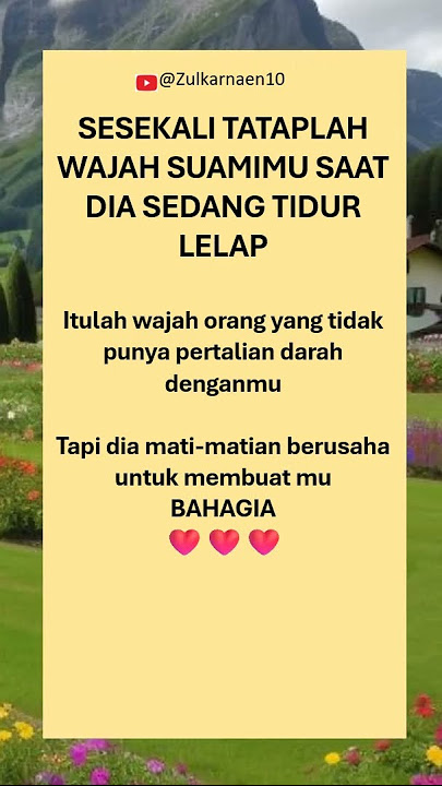 Sesekali tataplah wajah suamimu saat tidur lelap | suami istri bahagia #shorts
