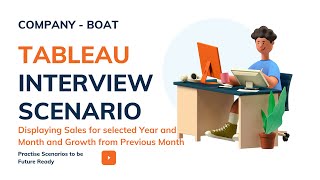 Tableau Scenario Based Interview Question | Sales for Selected Month and Year & Growth