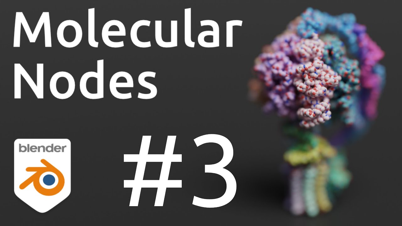 Animated COVID Spike | Molecular Nodes | Blender for Biochemists | Geometry Nodes