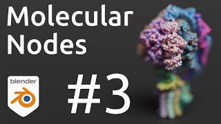 Animated COVID Spike | Molecular Nodes | Blender for Biochemists | Geometry Nodes