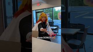 Akaza’s Donut Shop is NO JOKE 😭 #anime #demonslayer #rengoku #onepiece #ace