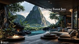 Tranquil Forest Living Room Jazz Atmosphere | Soft Nature Jazz With Scenic View To Ease Stress screenshot 4