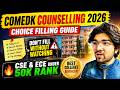 ComedK 2026 Counselling Guide and Choice Filling Order