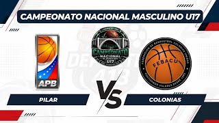 EN VIVO: U17 MASC. PILAR  VS COLONIAS UNIDAS | CAMPEONATO NACIONAL U17 2026 - CIUDAD DEL ESTE.