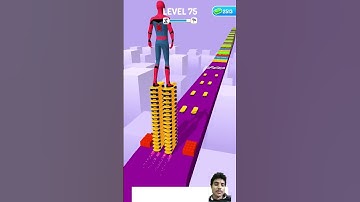 SPIDERMAN SKATER STACKER GAMEPLAY WALKTHROUGH | ANDROID,iOS MOBILE | SUPER HERO | #SHORTS GAMES #4🔥