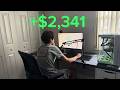 How I made $2,341 Day Trading Nasdaq IN DEPTH