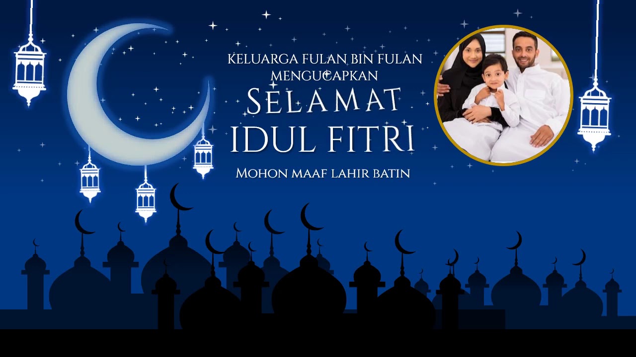  Contoh  Video Animasi  Ucapan Selamat Idul Fitri  Lebaran  