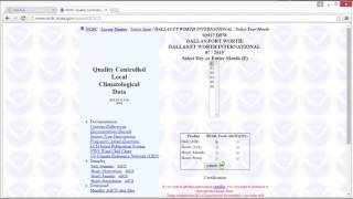 Using Weather Data from the National Oceanic and Atmospheric Administration NOAA with dataZoa