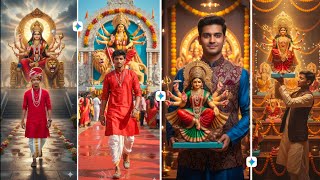 #నవరాత్రి దేవత special ga Durga 3d animation pics #gemini AI pics  #viral AI Durga maa Gemini pics  screenshot 3