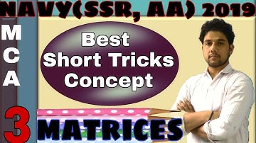 Matrices in Maths - Positive Integral Power of a Matrix | #NAVY #AIRFORE (X & Y ) #RRB JE,  #MCA