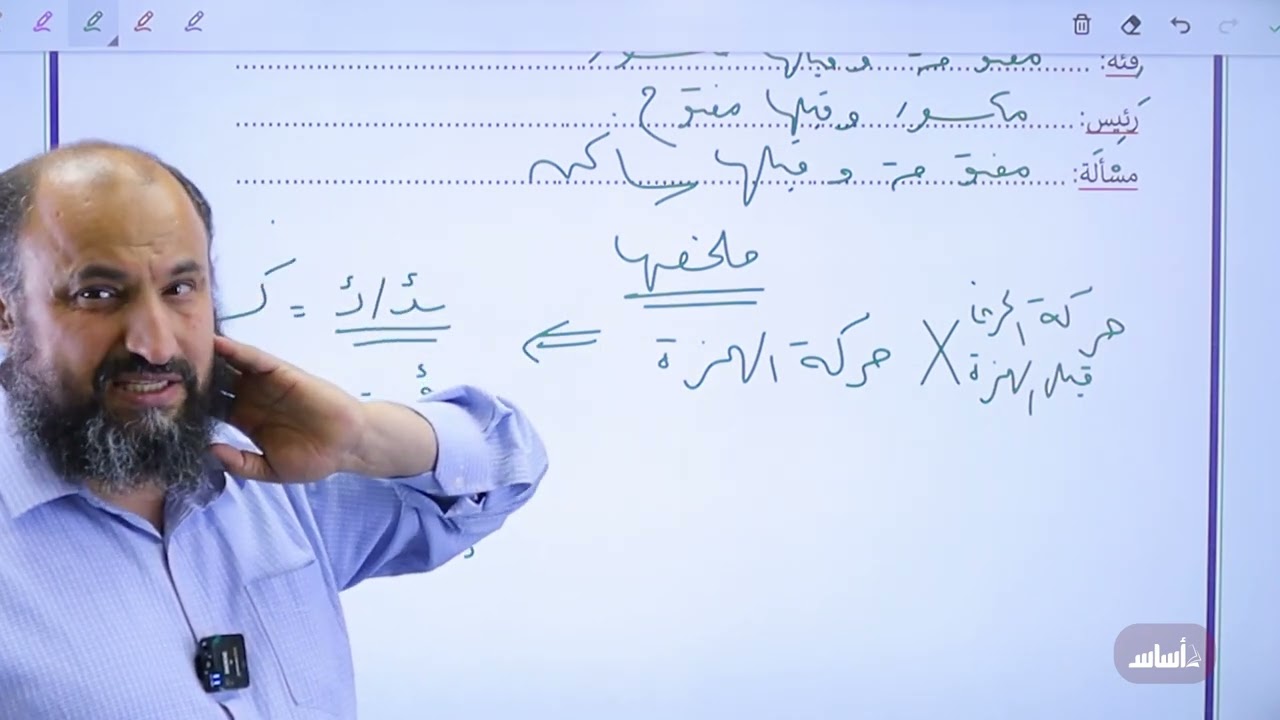 توجيهي 2007 مهارات - الفصل الأول - الوحدة الثانية - قاعدة الهمزة - المتوسطة والمتطرفة