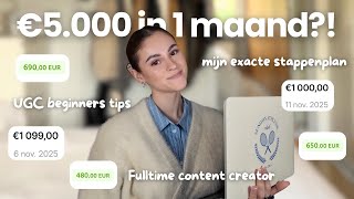 Beginnen Met Ugc Hoe Ik 5.000Maand Verdien Als Content Creator Tips Voor Beginners