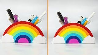 Diy Pen Holder Easy Origami Pen Pencil Holder Idea Soni Craft
