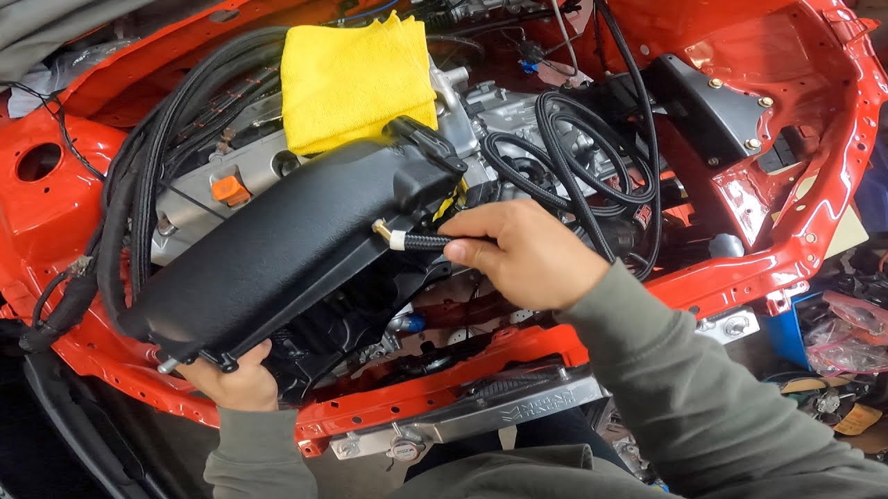 KSWAP EM2 PART 23: Relocate RBC Manifold Brake Booster Hose DIY