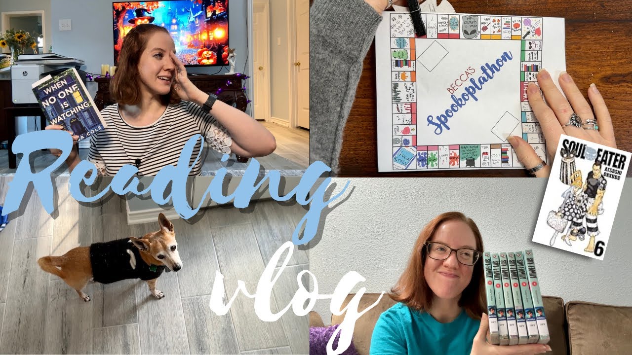 A Girl Can Try -- Reading Vlog 314: Spookopoly Picks My Books! - YouTube