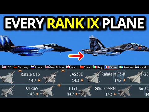 1 MATCH IN EVERY TOPTIER [RANK 9] PLANE EXPERIENCE (every nations rank 9 jets)
