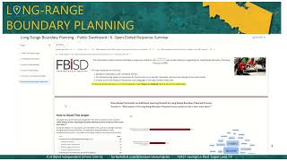 Navigating the Long Range Boundary Planning Survey Dashboard