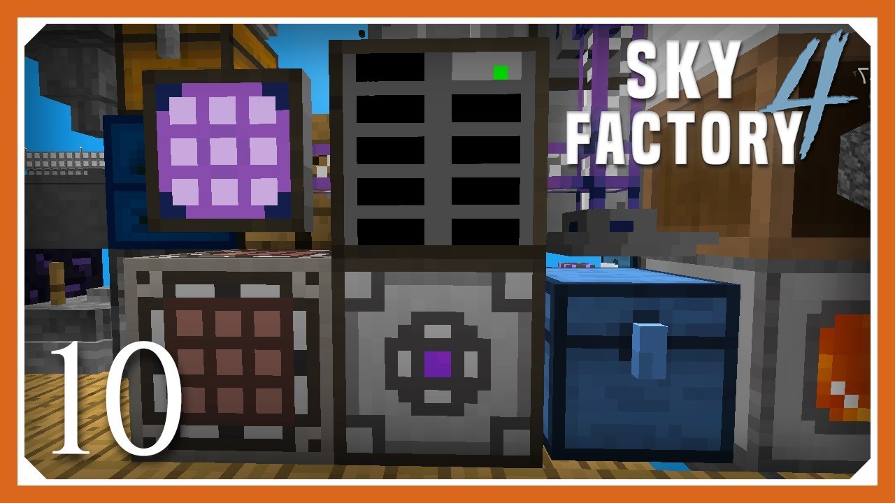 Sky Factory 4 | Setting Up AE2 ME System! | E10 (Sky Factory 4 SMP Skyblock  1.12.2) - YouTube