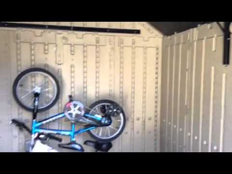 Suncast 7x7 shed from Home Depot - YouTube