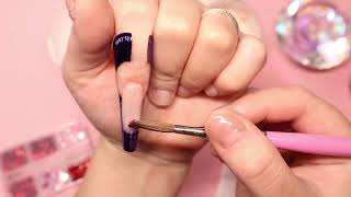 ENCAPSULATED HEART NAILS FOR VALENTINES DAY | ACRYLIC NAIL TUTORIAL | USING FORMS