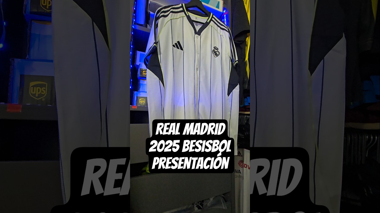 Real Madrid jersey 2025 presentación béisbol 