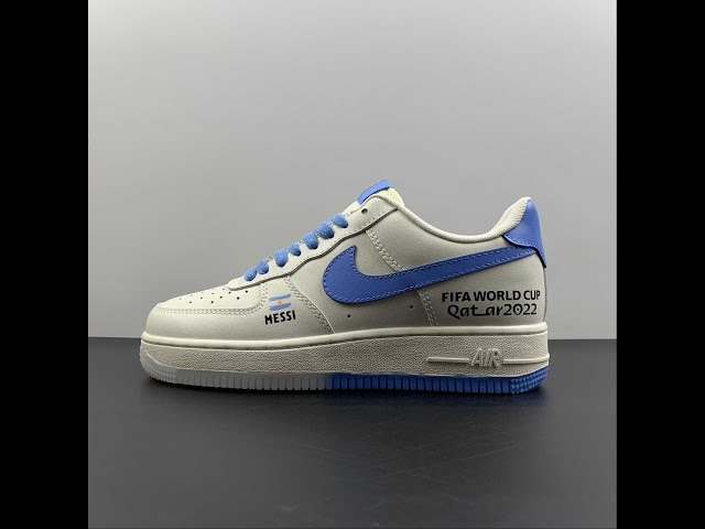Nike Air Force 1 Low Blue Whisper 男鞋藍白色爆裂經典休閒鞋DV0787-100, 休閒鞋