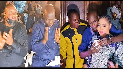 Damola Olatunji,Mr Latin,Jide Kosoko Shut Down Oga Bello's Mum Burial, Fans Rush To Snap With Toyin