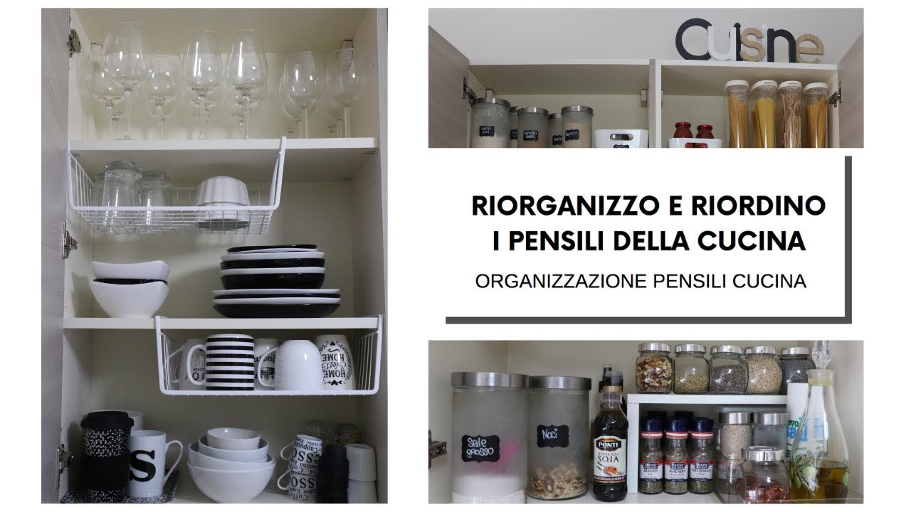 Riorganizzo e riordino i pensili della cucina