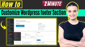 How to Customize Wordpress footer Section 2025