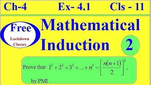 Principle of Mathematical Induction /Chapter 4/Exercise -4.1/cbse math class 11/ NCERT/ EXEMPLAR