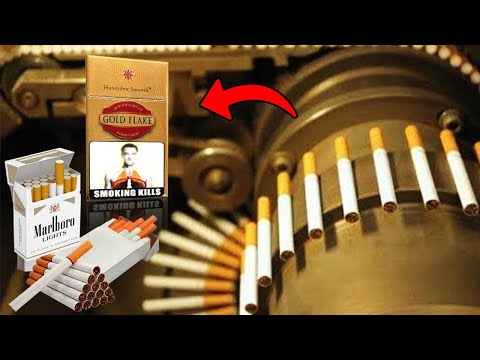 देखिये Factory में सिगरेट कैसे बनाया जाता है | Cigarette manufacturing |Cigarette Making in factory