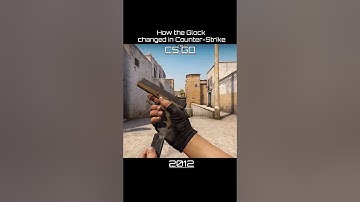 How Glock changed in Counter Strike #cs #cs16 #cssource #csgo #cs2  #retrogaming#cshistory